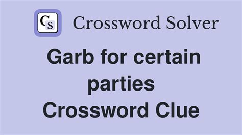 certain party mem. crossword|Certain party .